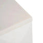 Hampshire 2-Drawer Bedside Table in White Oak with White Marble Top - Chocolate Wood