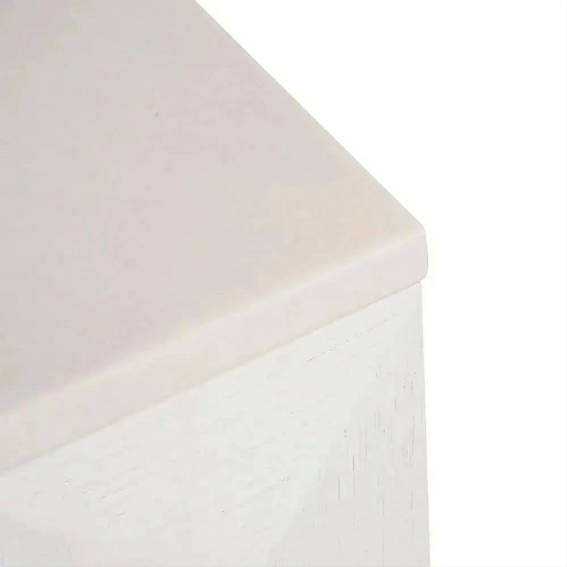 Hampshire 2-Drawer Bedside Table in White Oak with White Marble Top - Chocolate Wood