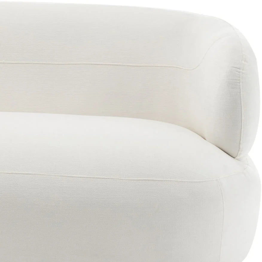 BEECHAM 3-SEATER CHENILLE SOFA WHITE - MyChocolateWood