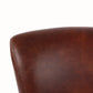 Morang Waxed Leather Counter Stool with Maron Legs