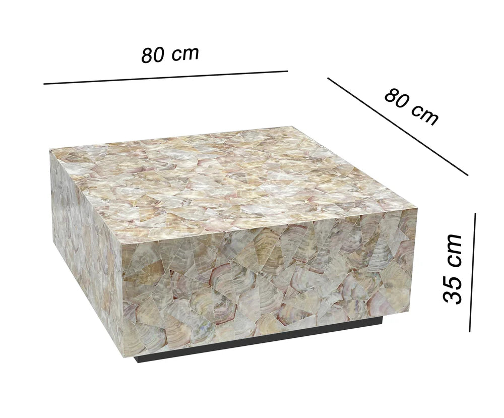 ANAIS MOTHER OF PEARL HAND MADE COFFEE TABLE - MyChocolateWood