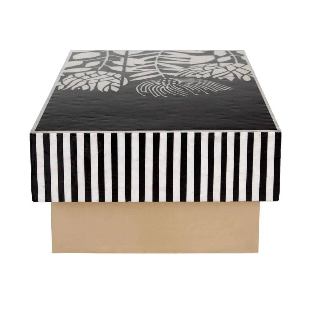 CYNTHIA PEARL VORTEX  MOTHER OF PEARL HAND INLAY COFFEE TABLE - MyChocolateWood
