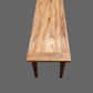 LINDI RUSTIC COUNTRY BENCH RECYCLED ELM WOOD 113CM - MyChocolateWood