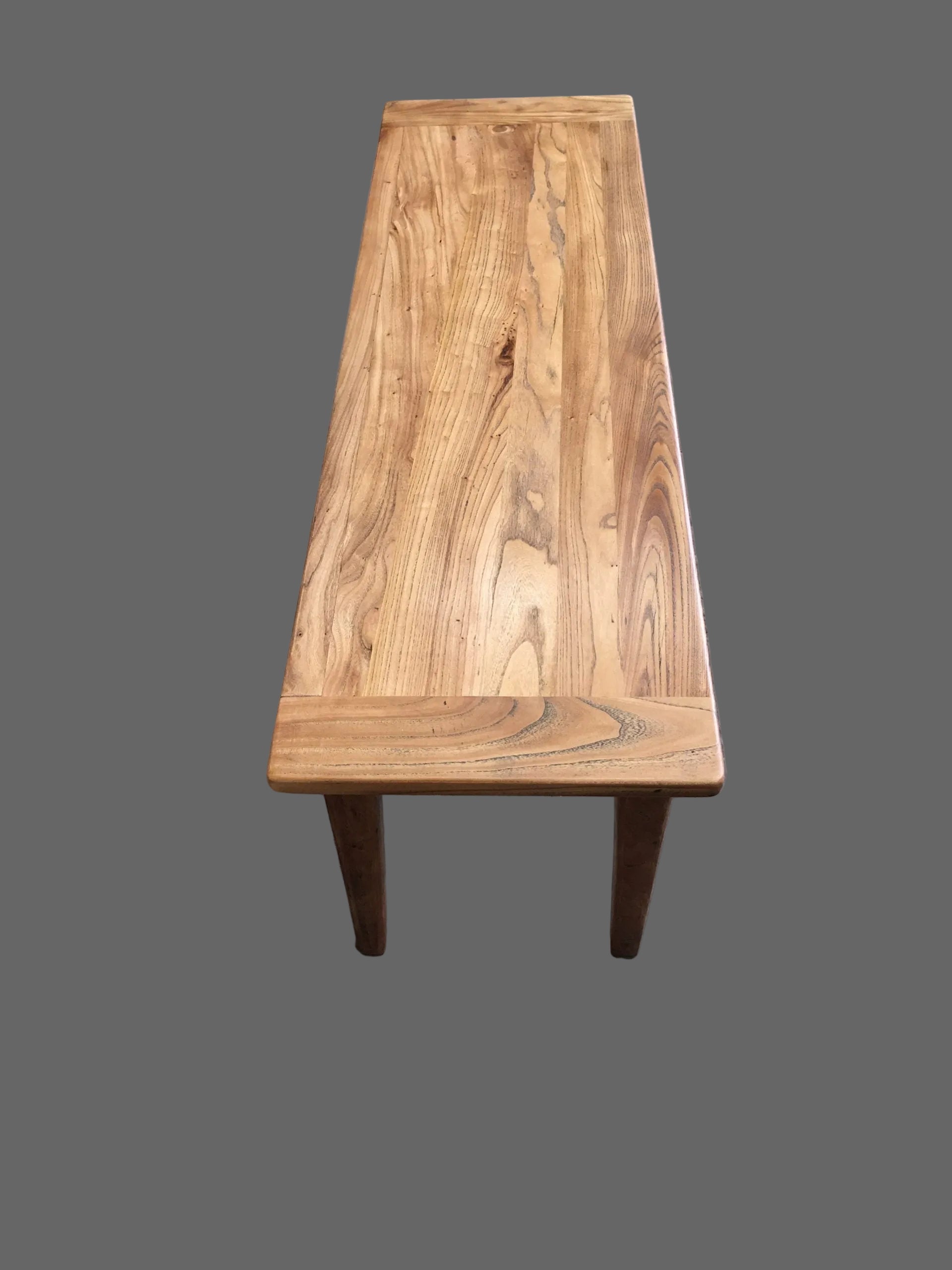 LINDI RUSTIC COUNTRY BENCH RECYCLED ELM WOOD 113CM - MyChocolateWood