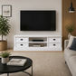 Bradtree Mahogany Timber 4-Drawer TV/Entertainment Unit in Solid White 180cm - MyChocolateWood