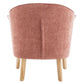 ELMORE CHENILLE FABRIC TUB CHAIR/OCCASIONAL CHAIR CORAL (Copy) - MyChocolateWood