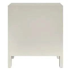 JAYLA LARGE GREY 2-DRAWER BEDSIDE TABLE - MyChocolateWood