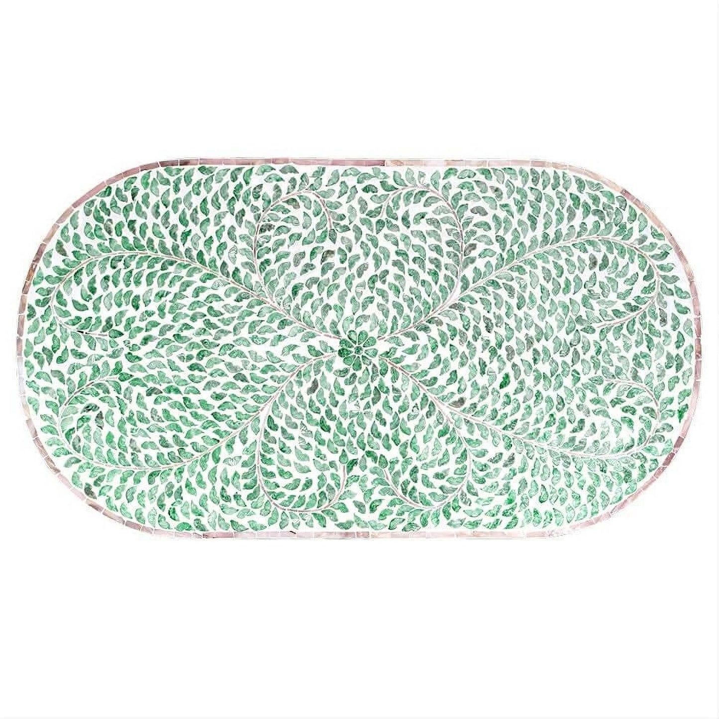 GRETA OVAL MOTHER OF PEARL COFFEE TABLE