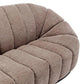 Madeley 2.5-Seater Chenille Sofa in Mink - Chocolate Wood
