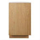 Hampshire 4-Door Buffet in Natural Oak with Travertine Top - Chocolate Wood