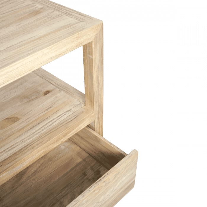 JOELLE 3-DRAWER TELEVISION UNIT ETU DISTRESSED NATURAL - MyChocolateWood