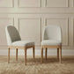 SET OF 2 DURAM LINEN DINING CHAIRS NATURAL/OATMEAL - MyChocolateWood