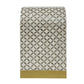 Kenora 1-Drawer Mother of Pearl Hand Inlay Bedside Table