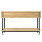 PEMBROKE OAK 2-DRAWER CONSOLE TABLE/HALL TABLE NATURAL - MyChocolateWood
