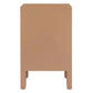 JAYLA PETITE BEIGE 2-DRAWER BEDSIDE TABLE - MyChocolateWood
