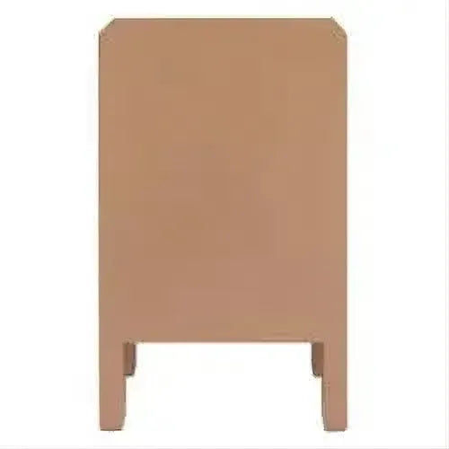 Jayla Petite 2-Drawer Bedside Table in Mocha Mousse - Chocolate Wood
