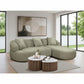 Elvina Fabric 2-Seater Sofa w/ RHF Chaise Pistachio