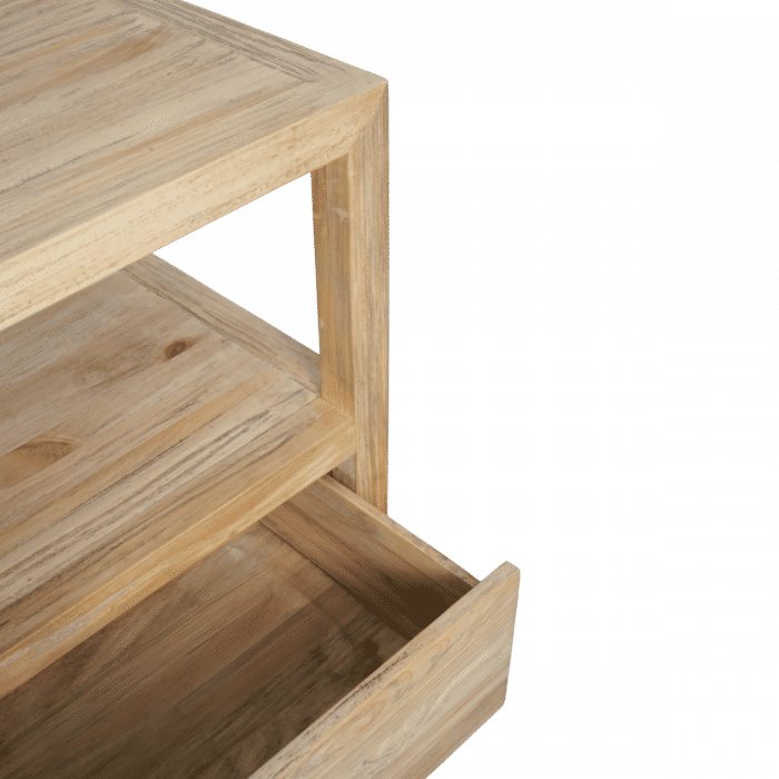 JOELLE 3-DRAWER TELEVISION UNIT ETU DISTRESSED RUSTIC NATURAL - MyChocolateWood
