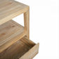 Joelle 3-Drawer TV Unit in Distressed Rustic - Chocolate Wood