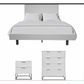Snowdon Acacia 4-Drawer Tallboy in White detail