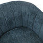 WINTHROP SWIVEL ARMCHAIR CHAIR/OCCASIONAL TEAL CHENILLE - MyChocolateWood
