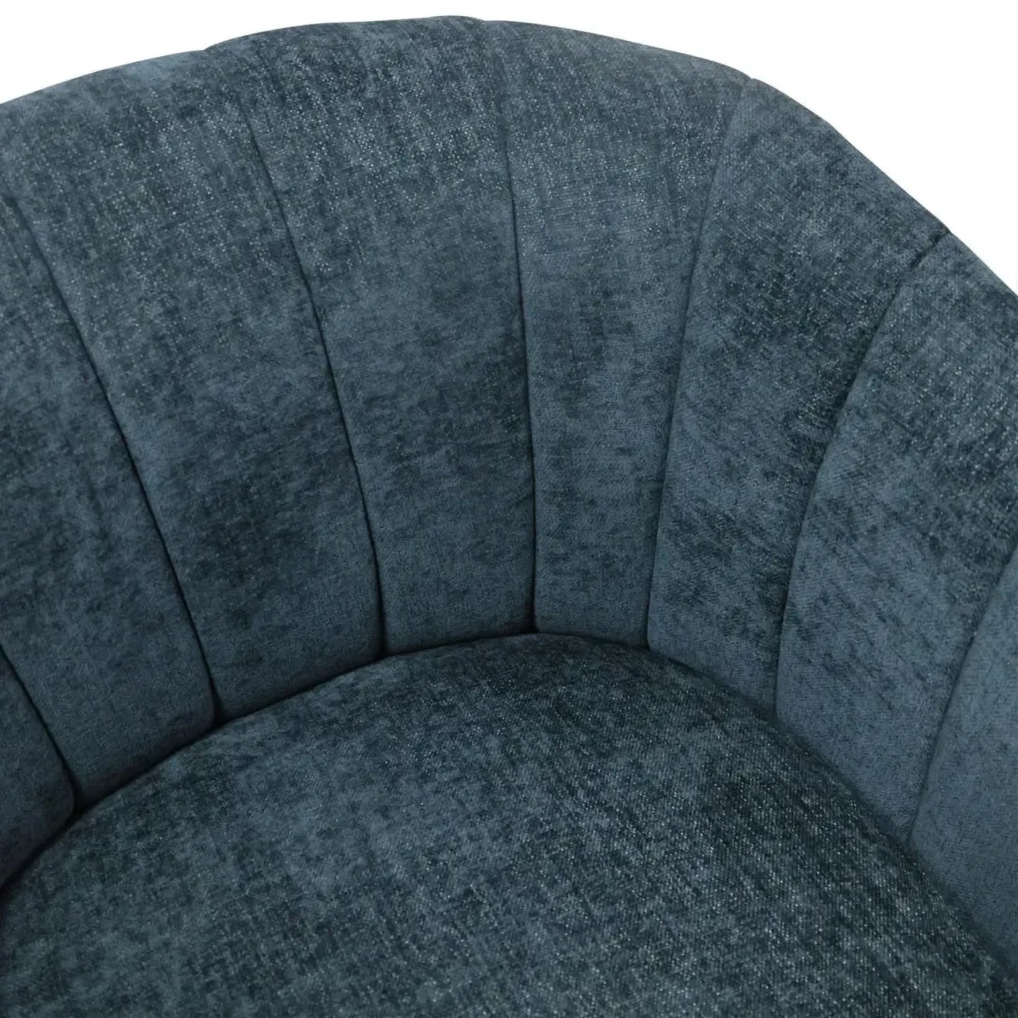 Winthrop Swivel Armchair in Teal Chenille styled