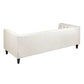 CLANCY-3-SEATER TUFTED SOFA NATURAL LINEN - MyChocolateWood