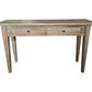 CASA RECYCLED ELM RUSTIC 2-DRAWER CONSOLE/HALL TABLE PARQUETRY TOP  140CM (Copy) (Copy) - MyChocolateWood
