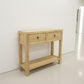 SHULI RECLAIMED ELM CHINESE ANTIQUE REPRODUCTION HALL TABLE/CONSOLE W/ SHELF - MyChocolateWood
