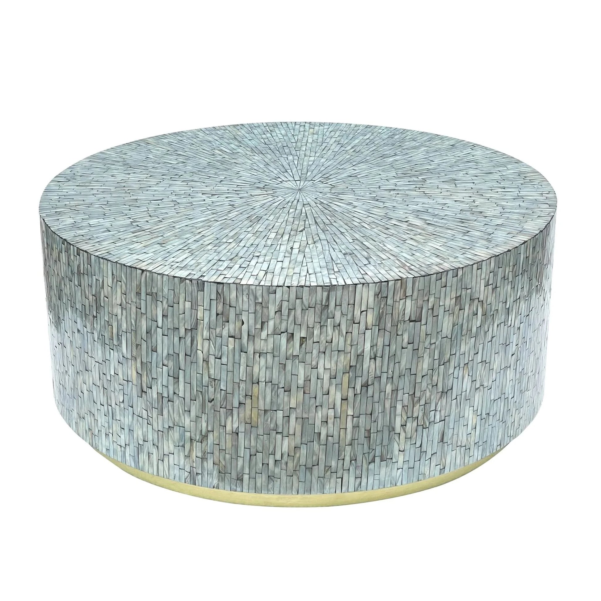 CARMINE MOTHER OF PEARL HAND MADE COFFEE TABLE - MyChocolateWood