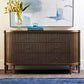 DIANNA MARBLE ART DECO 6 DRAWER CHEST OF DRAWERS ACCENT CHEST ANTIQUE GOLD - MyChocolateWood