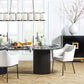 BELGRAVIA OVAL DINING TABLE 240CM SATIN BLACK - MyChocolateWood