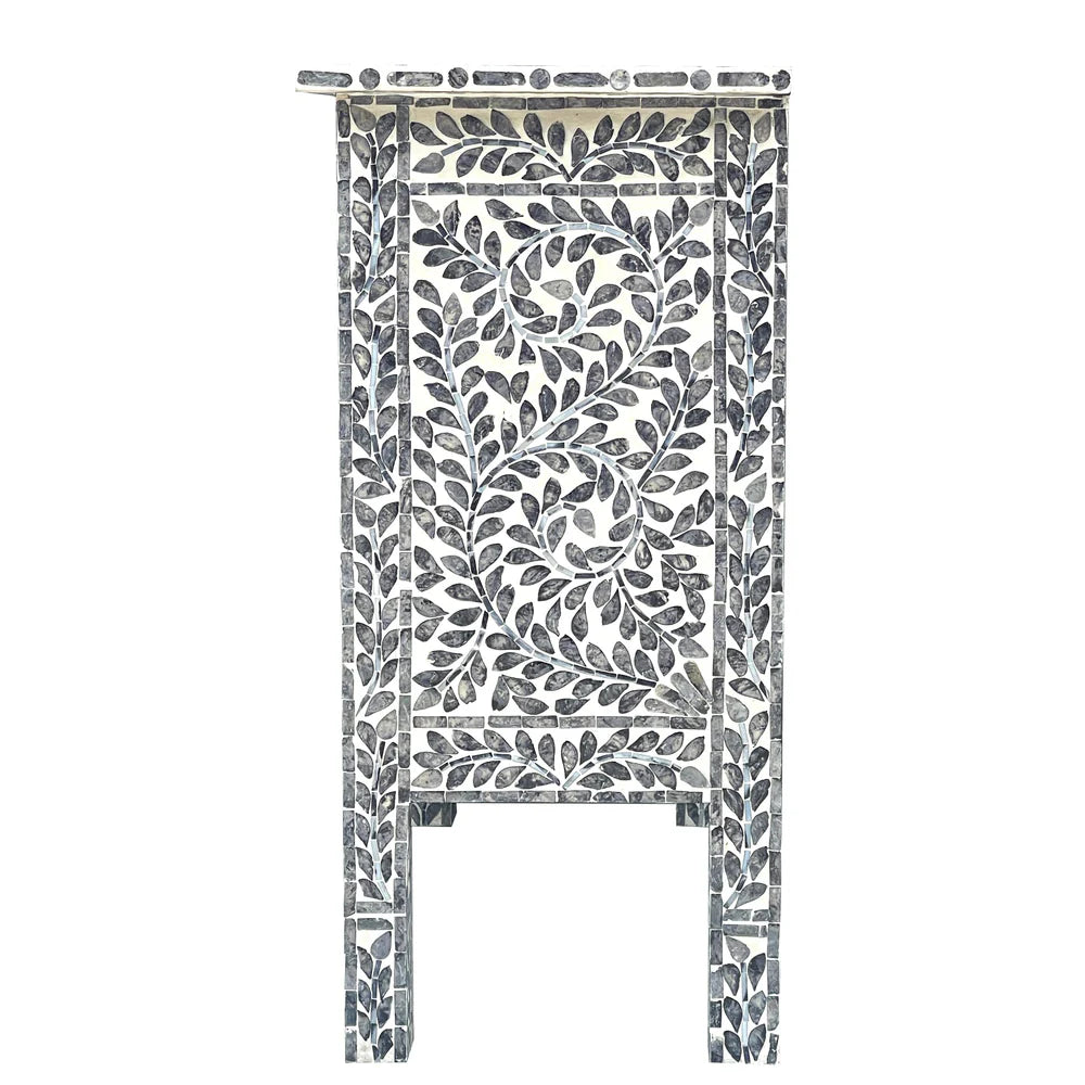 PRAIRIE MOTHER OF PEARL HAND MADE SWIRL CHEST OF 2 DRAWERS - MyChocolateWood