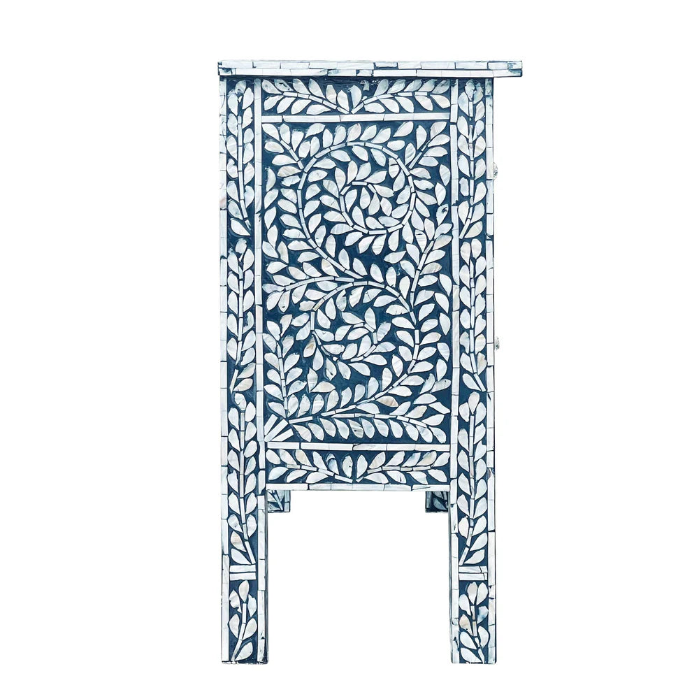 RADIANCE MOTHER OF PEARL HAND MADE SWIRL CHEST OF 2 DRAWERS - MyChocolateWood