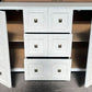 CHIKO VINTAGE STYLE 2-DOOR 3-DRAWER SIDEBOARD/BUFFET BLACK - MyChocolateWood