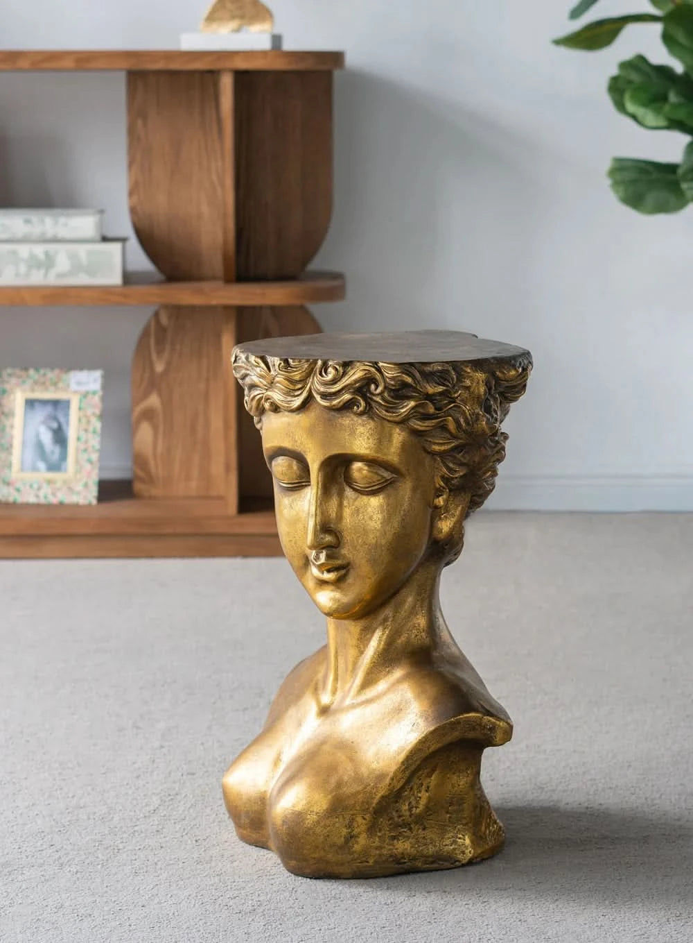 VISAGE SIDE TABLE/LAMP TABLE/ACCENT TABLE - MyChocolateWood