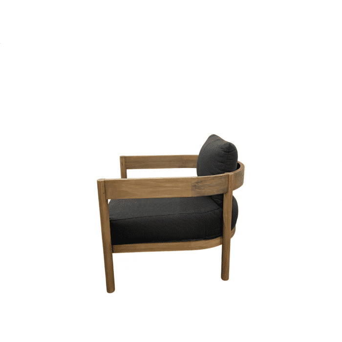 HEPBURN 4 PIECE ACACIA WOOD OUTDOORS LOUNGE SETTING FINISH LIGHT TEAK/DARK ANTHRACITE - MyChocolateWood