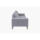 LIZ 3-SEATER + 2-SEATER MID-CENTURY GREY FABRIC SOFA SET - MyChocolateWood