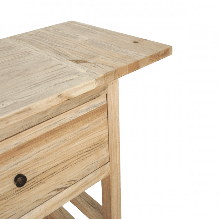 JOELLE 3-DRAWER CONSOLE TABLE/HALL TABLE DISTRESSED NATURAL (Copy) - MyChocolateWood