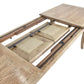 MAGGIO CURVED LEG OAK DOUBLE EXTENSION DINING TABLE W210/260/310 - MyChocolateWood