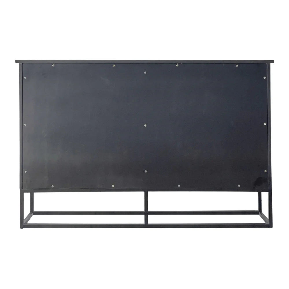 DELTA  MOTHER OF PEARL HAND INLAY 4-DOOR SIDEBOARD/BUFFET - MyChocolateWood