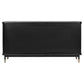 Pembroke Oak 6-Drawer Dresser in Black - Chocolate Wood