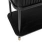 PEMBROKE OAK TIMBER 2-DRAWER CONSOLE TABLE HALL TABLE BLACK - MyChocolateWood