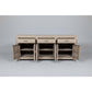 NEVANA  RECYCLED ELM TIMBER SIDEBOARD/BUFFET 6 DOORS 3 DRAWERS NATURAL - MyChocolateWood