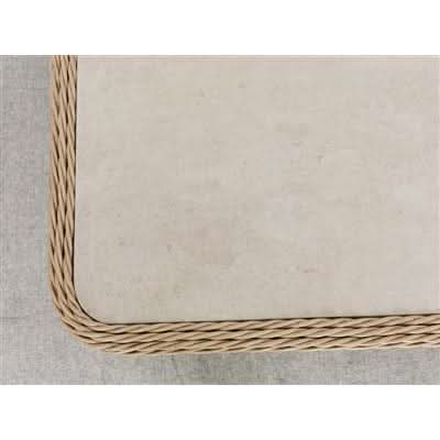 NOLA OUTDOORS 6PC CORNER WICKER SOFA SET- NATURAL/STONE - MyChocolateWood