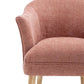 ELMORE CHENILLE FABRIC TUB CHAIR/OCCASIONAL CHAIR CORAL (Copy) - MyChocolateWood