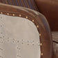 PINTO VINTAGE  LEATHER ARMCHAIR TOP GRAIN COW HIDE - MyChocolateWood
