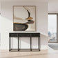 DIMANTA DESIGNER  3-DRAWER HALL TABLE/CONSOLE TABLE BLACK - MyChocolateWood