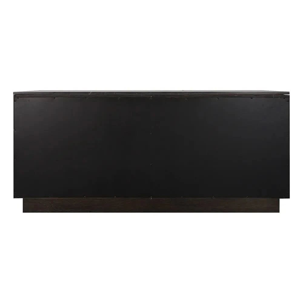 HAMPSHIRE BLACK MARBLE/SMOKED OAK 4-DOOR BUFFET/SIDEBOARD - MyChocolateWood