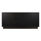 Hampshire 4-Door Buffet in Smoked Oak with Black Marble Top - Chocolate Wood